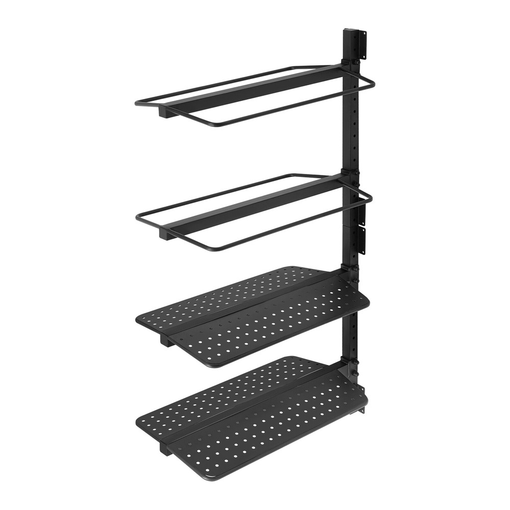 4 Tier Modern Saddle Rack Wall Mount Saddle Rack Black