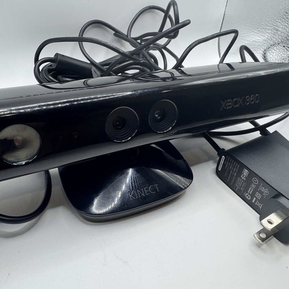 Xbox 360 Kinect Sensor w/ Power Adapter Tested Working Clean