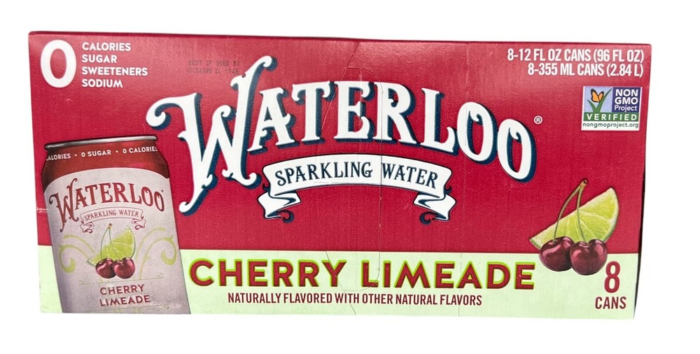 Waterloo Cherry Limeade Sparkling Water 8 Pack