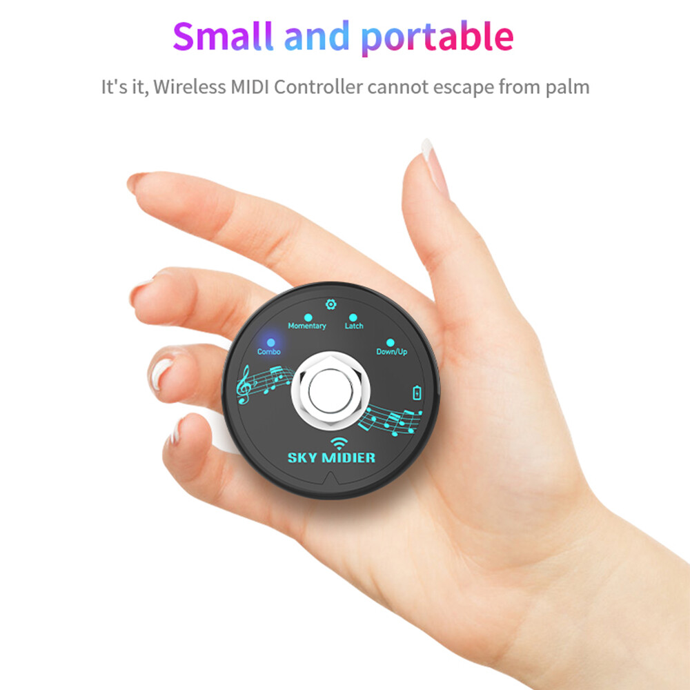 BT MIDI Effector Pedal Mini MIDI Controller Software Effector Controller G8H7