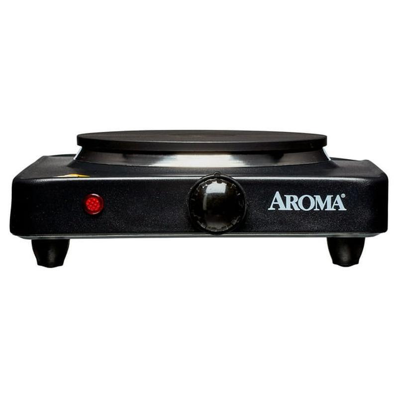 Compact Electric Hot Plate 750W Single Burner Adjustable Temperature Easy Clean