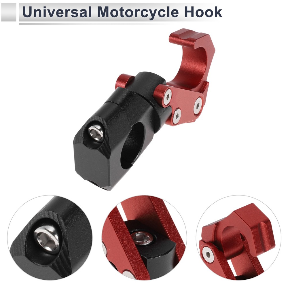 Motorcycle Hook with Key 1 Set Red