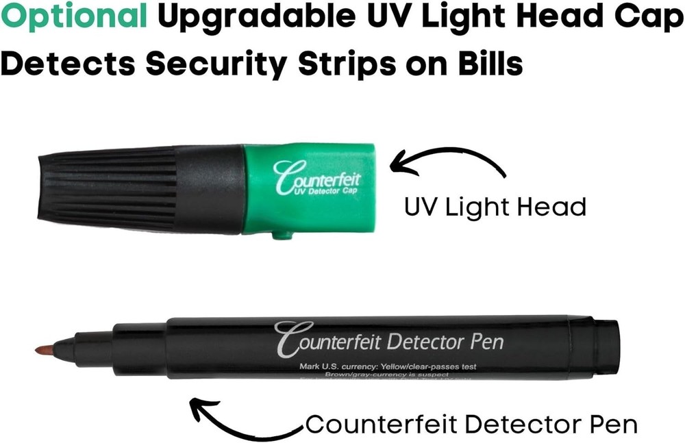 Durable 5-Pack Counterfeit Bill Tester Pens - Fast Detection & Prevention
