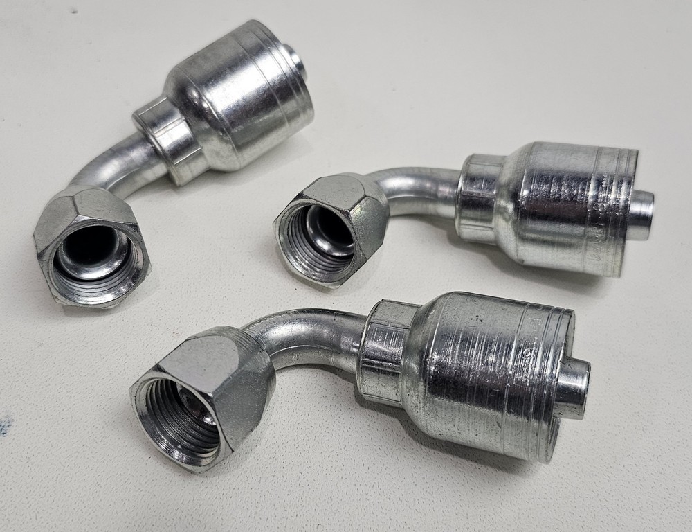 Eaton Crimp Fittings 08Z-666 90 Degree Elbow Crimp Hose Fittings