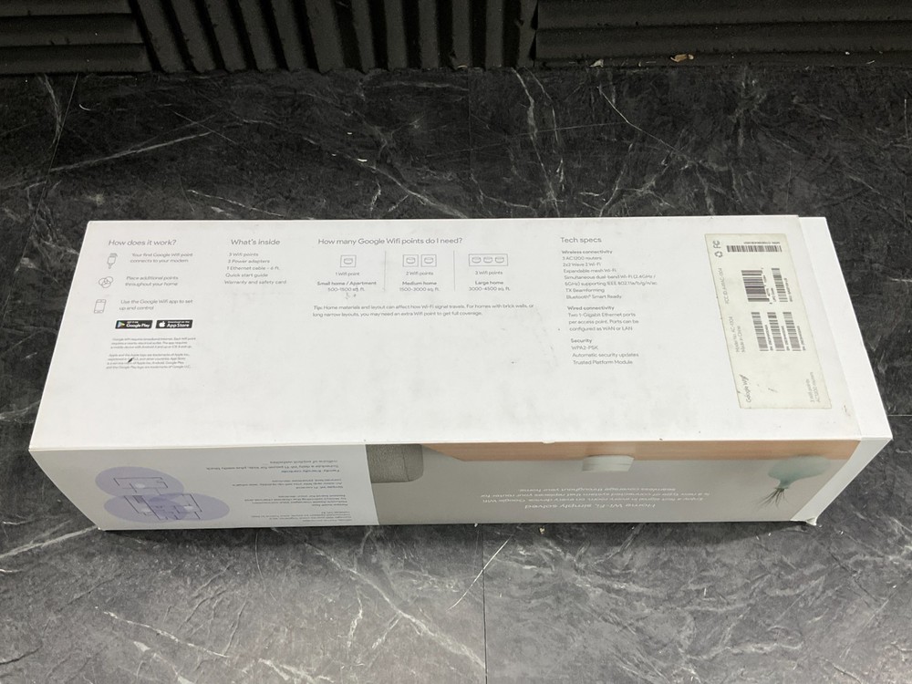 Google WiFi Access Point 3 pack GA00158-US 💚❤️💚❤️ NEW! OPEN BOX! 💚❤️💚❤️