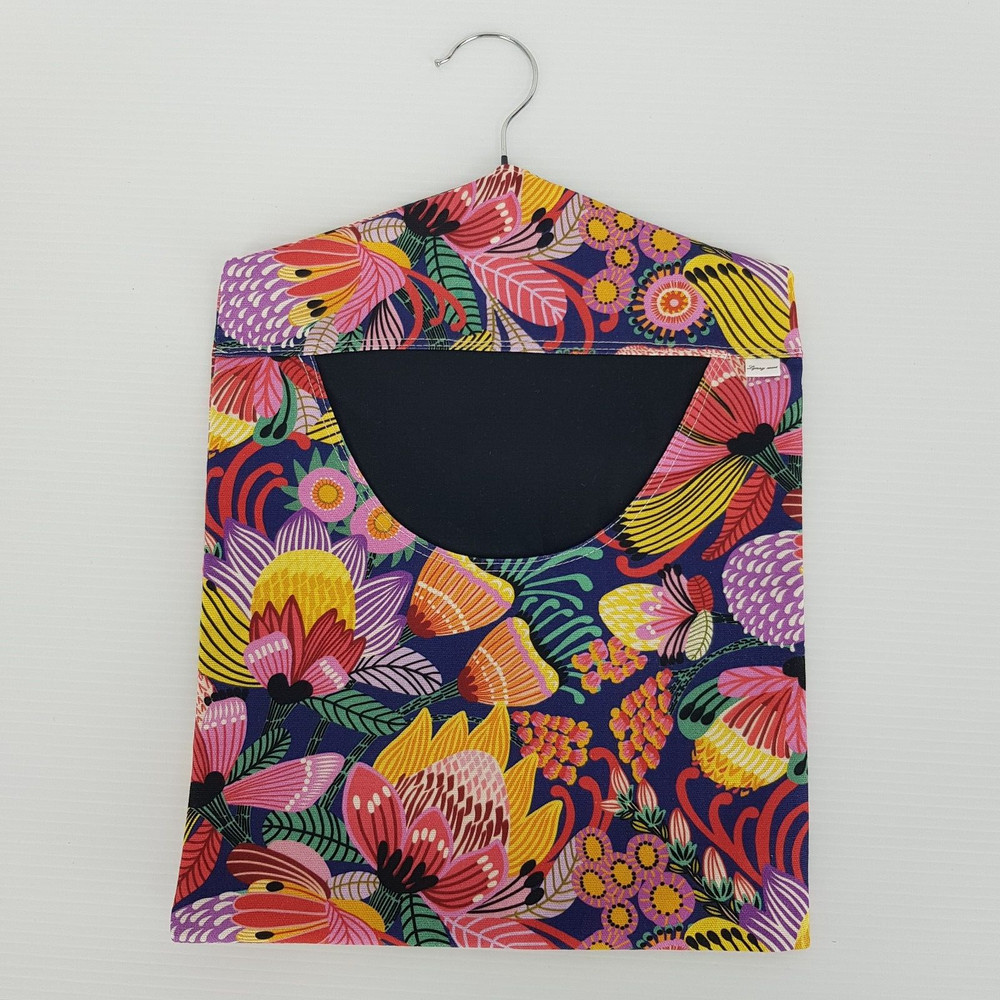 Peg Bag Handmade Floral Pattern Colourful Lined Laundry Clothes Peg Holder
