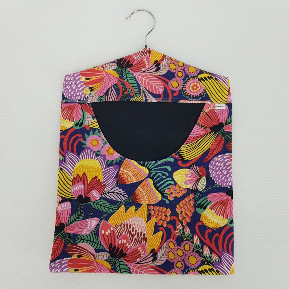 Peg Bag Handmade Floral Pattern Colourful Lined Laundry Clothes Peg Holder