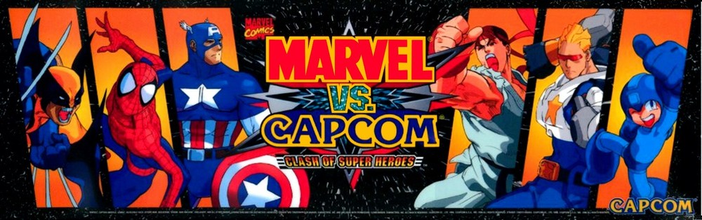 Arcade Classics Marquee Multicade Capcom  Art Sticker  23" x 7" (02307)