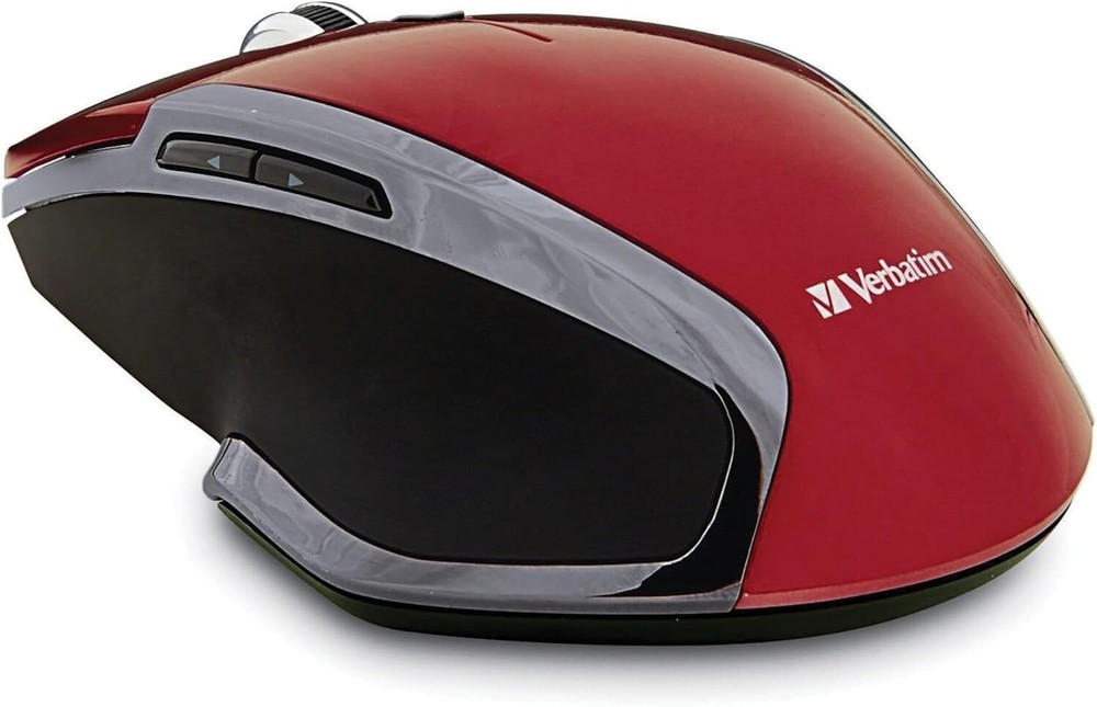 Verbatim Wireless Notebook 6-Button Deluxe LED Mouse (Red)