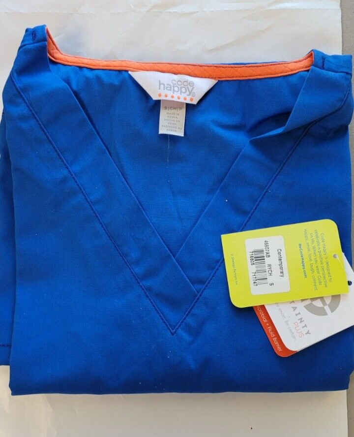NWT Code Happy Women's Bliss Top w/Certainty Plus, Blue Size S