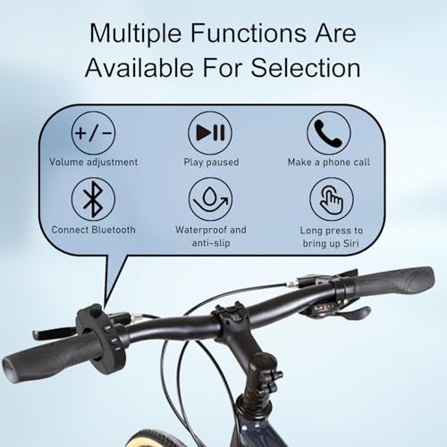 Wireless Bluetooth Media Controller,Motorcycle Handlebar Bluetooth New Black