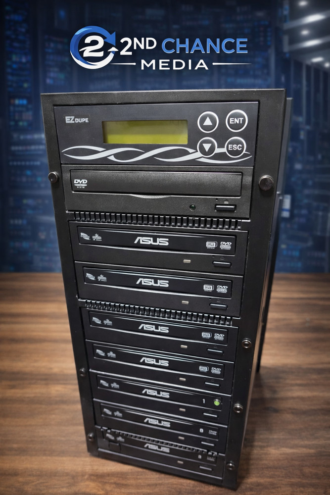 ASUS 10 Rack CD/DVD Duplicator POWERFUL Standalone Copier – Tested Power On