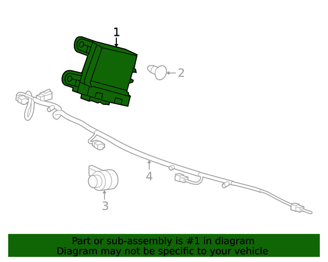 Genuine GM Parking Assist Control Module 20925650