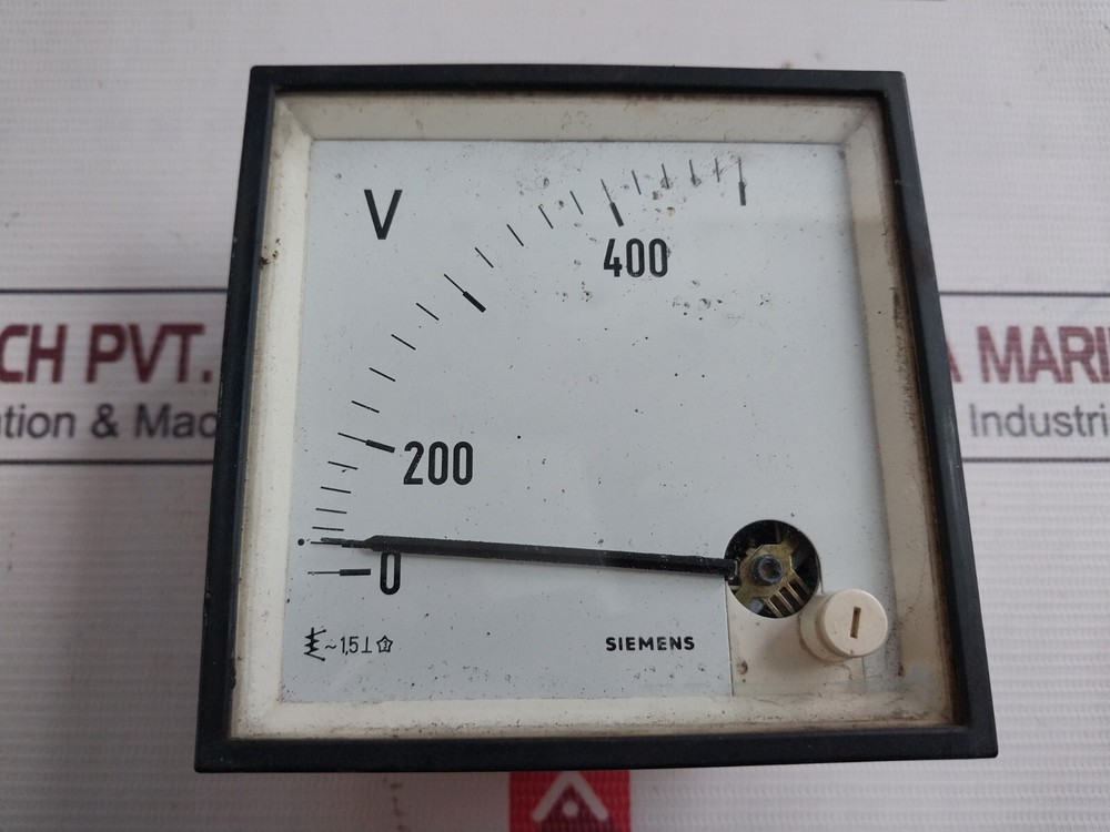 SIEMENS 0-400/500V Voltmeter