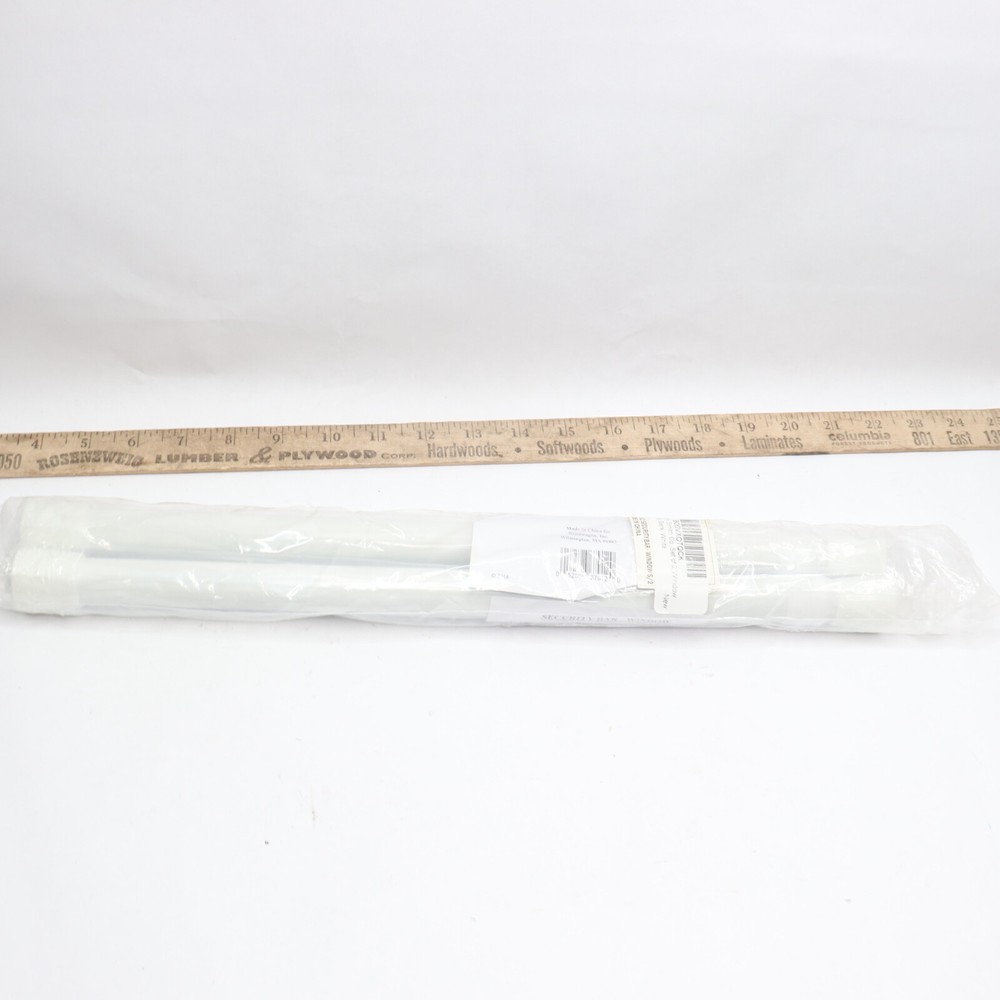 (2-Pk) Johnson Smith Co. Window Security Bars White E71569 P2