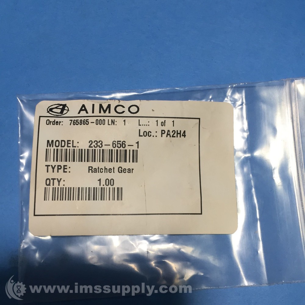 Aimco 233-656-1 Ratchet Gear FNIP