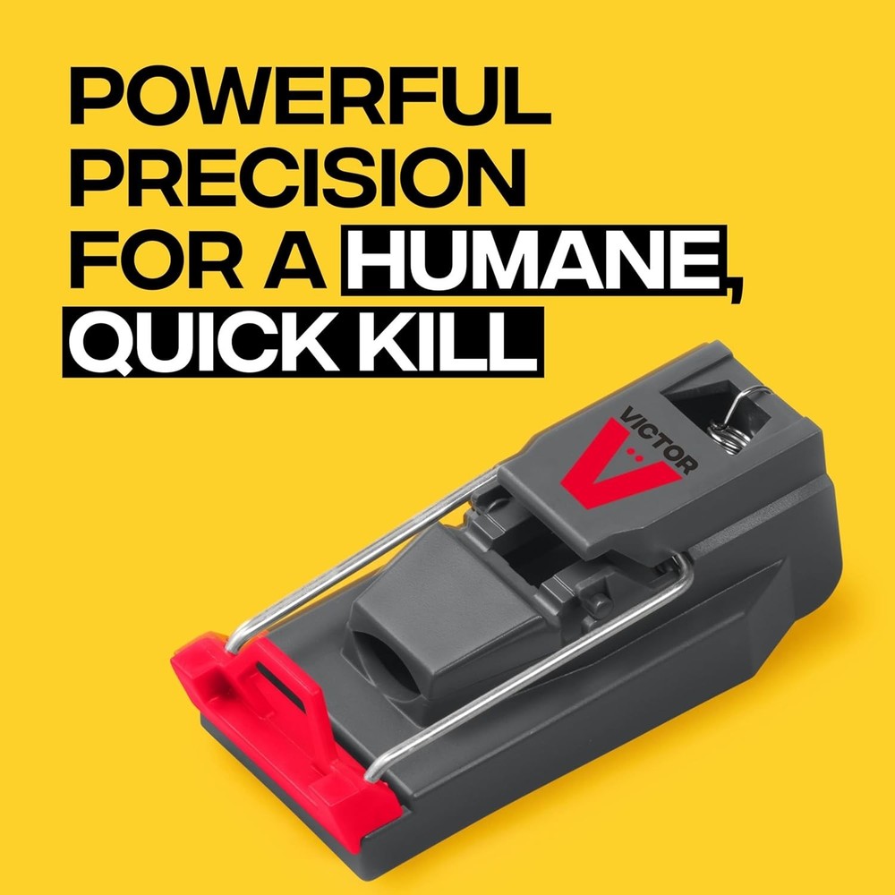 Victor M123ssr 6-pack Quick-kill Mouse Trap, Gray, Plastic