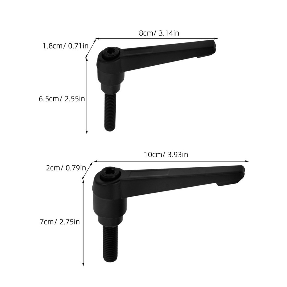 2 Pcs Exercise Bike Handle Adjustment Adjustable Handlebar Screw for