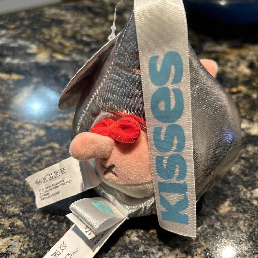 Anirollz Hershey's Kiss 5" Silver Metallic Plush