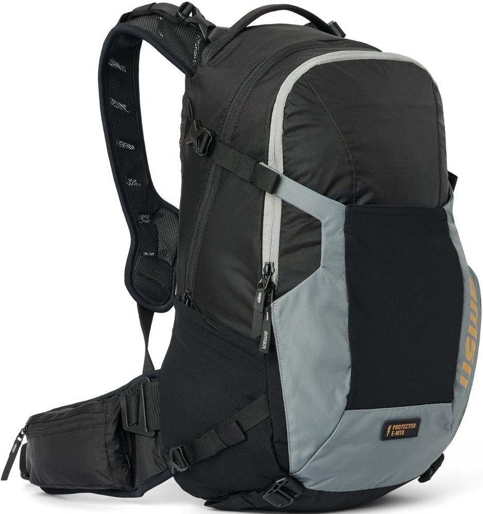 USWE Watt 25L MTB Backpack w/Back Protector Black/Gray