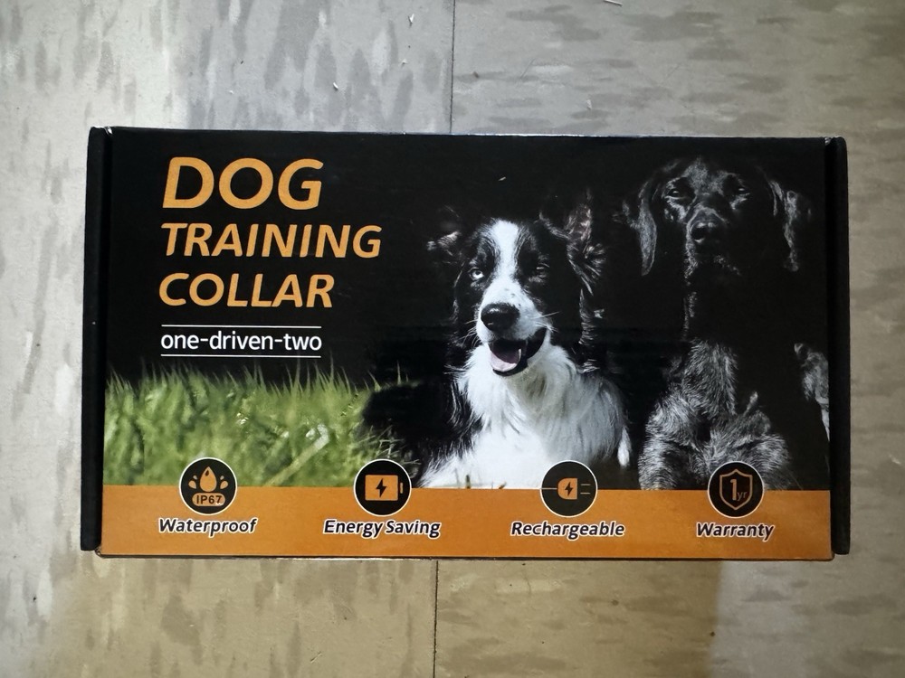 Dog Training Collar one-driven-two Remote, Waterproof, 2 Channels, Black