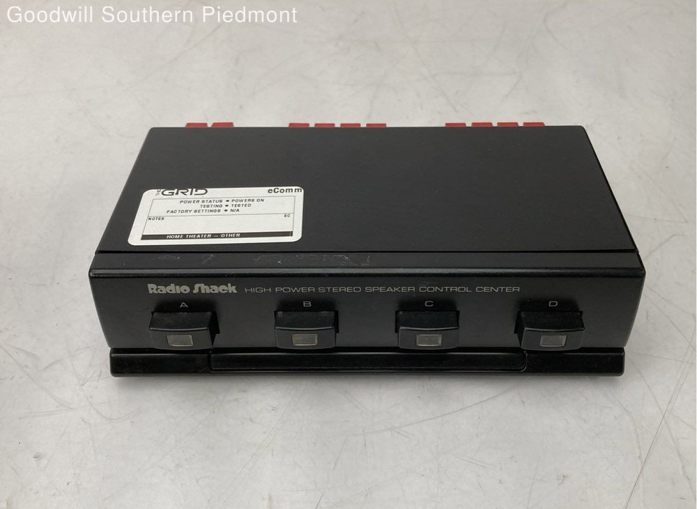 Radio Shack 40-137 4 Way Speaker Selector Switch - Tested