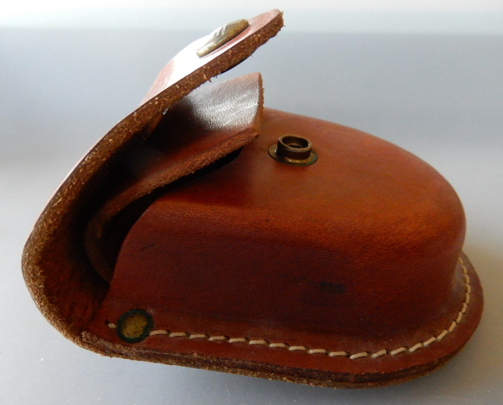 Sturdy Leather handcuff Holster Belt Pouch EUC