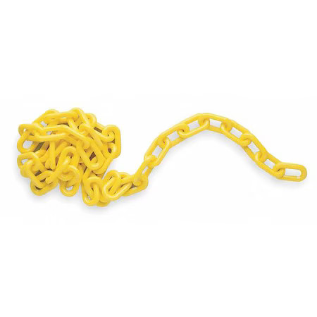 Plastic Chain, Polyethylene, 100 Ft Length, Yellow, 78238