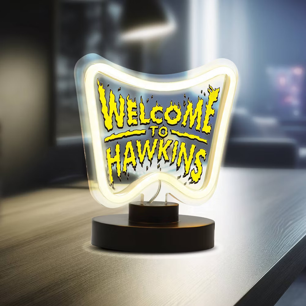 Stranger Things Welcome to Hawkins Neon Logo
