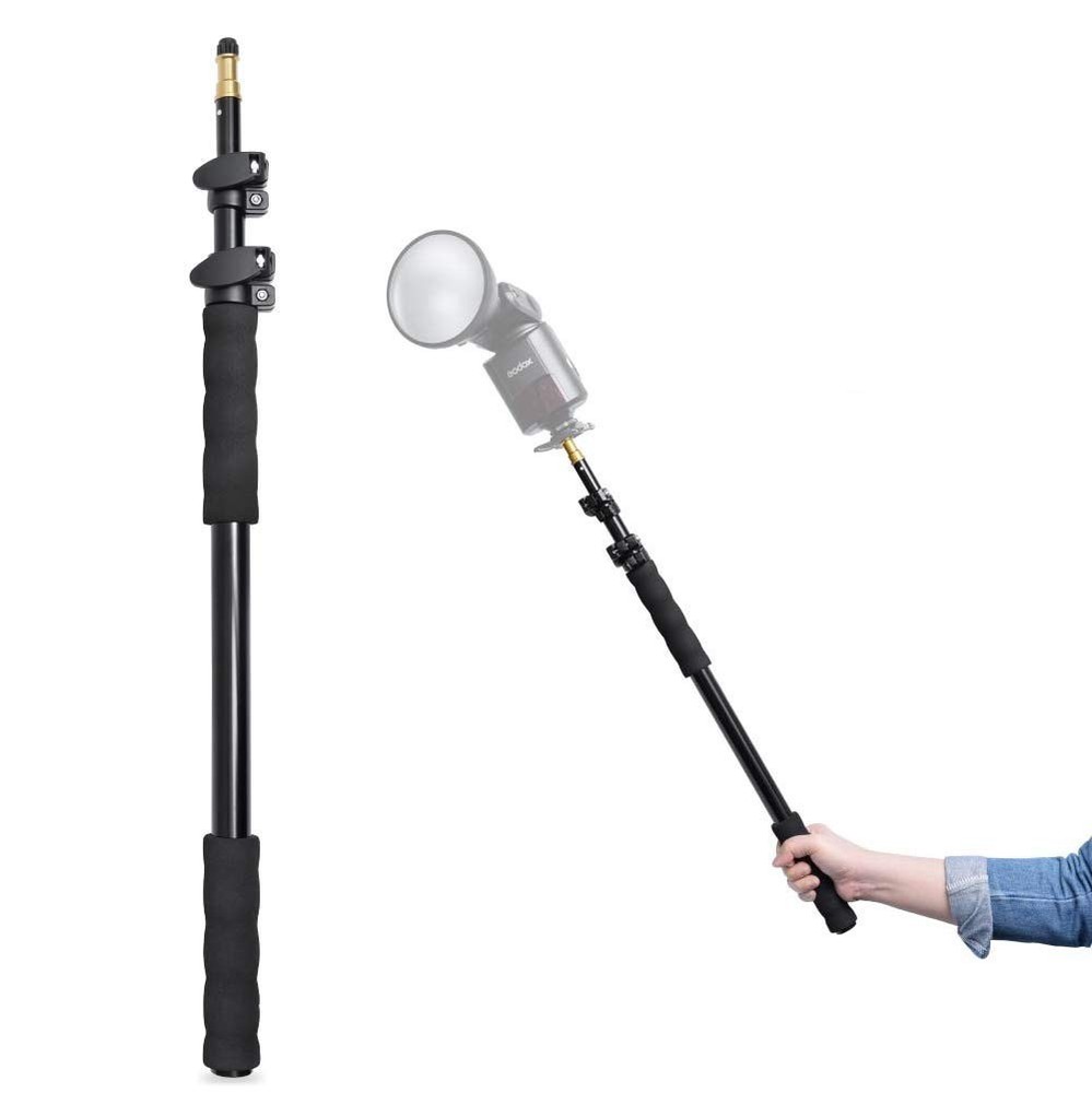 62" 158cm Handheld Portable Light Stand Pole Telescoping for Studio LED Panel...