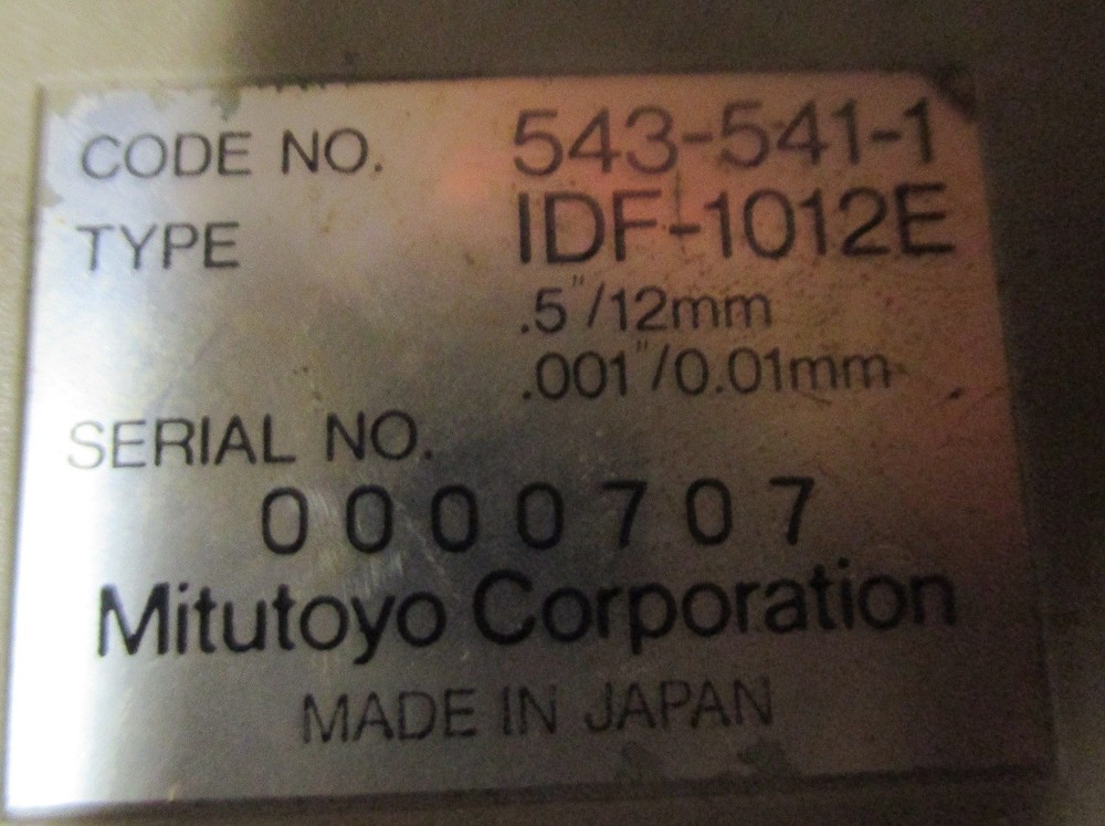 Mitutoyo 543-541-1 IDF-1012E Digimatic Indicator