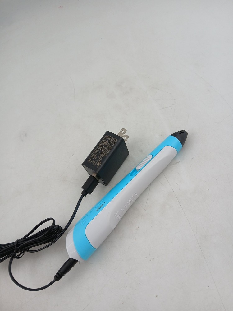 General Scrib3D 3D Printing Pen FDM Blue W/ Power Adapter Drawing Tool