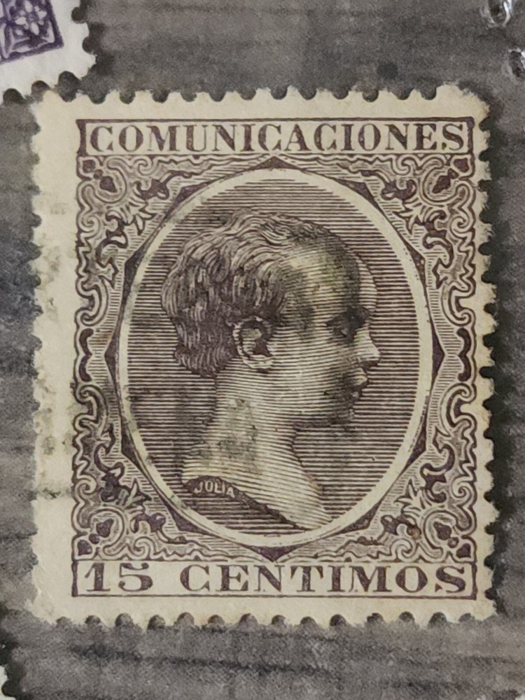Julia Foreign 15 Centimos Stamp Used - #A466
