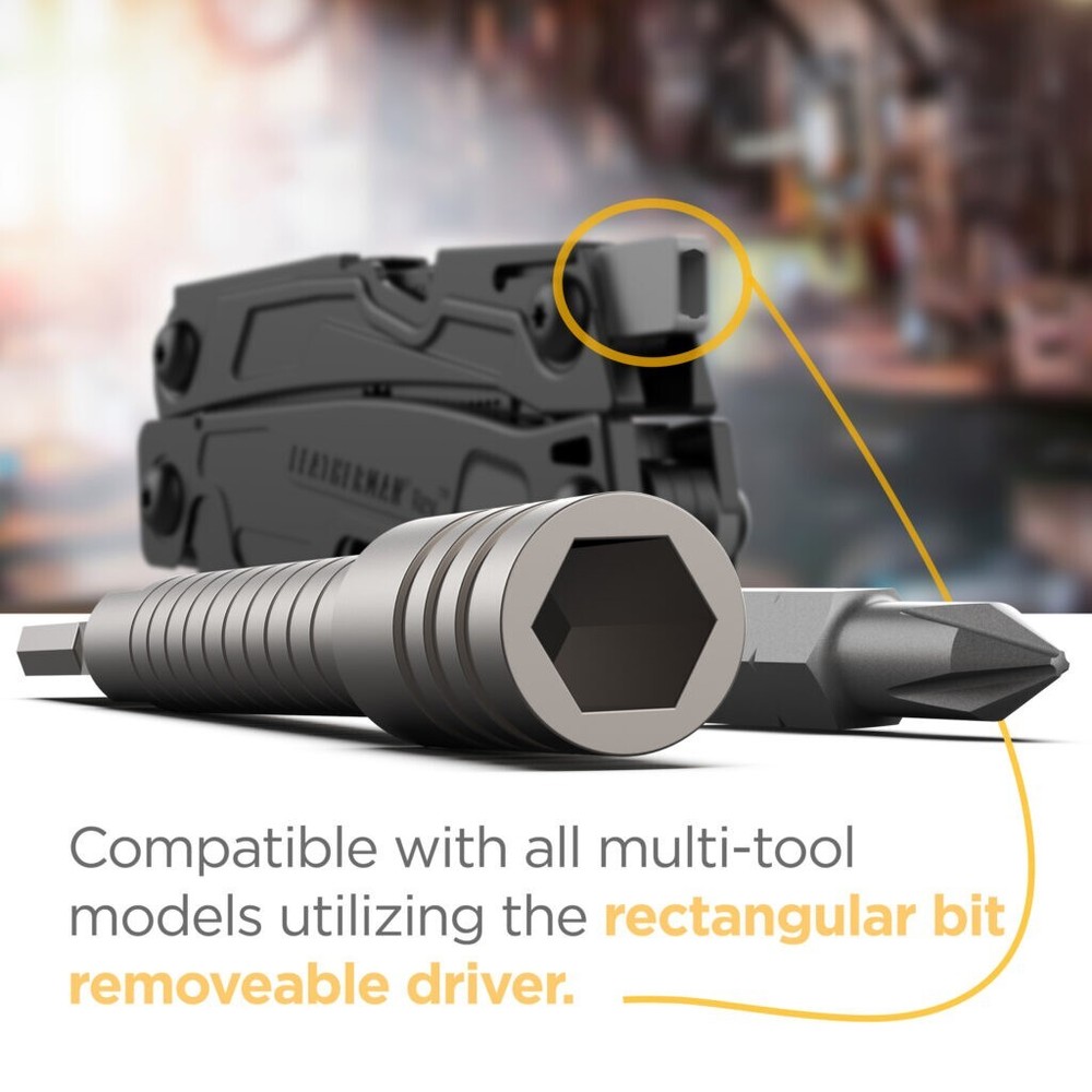 Multitool Bit Extender Add On Accessory Compatible with Leatherman Multitools