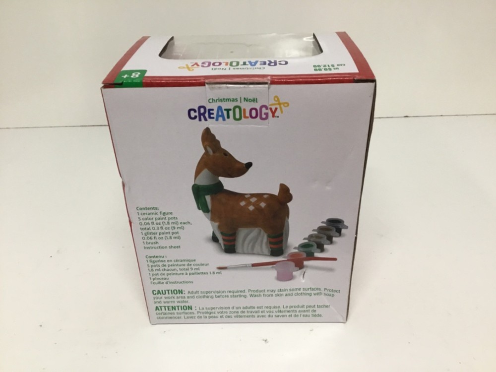 Creatology 3D Ceramic Paintable Reindeer Kit (NEW)