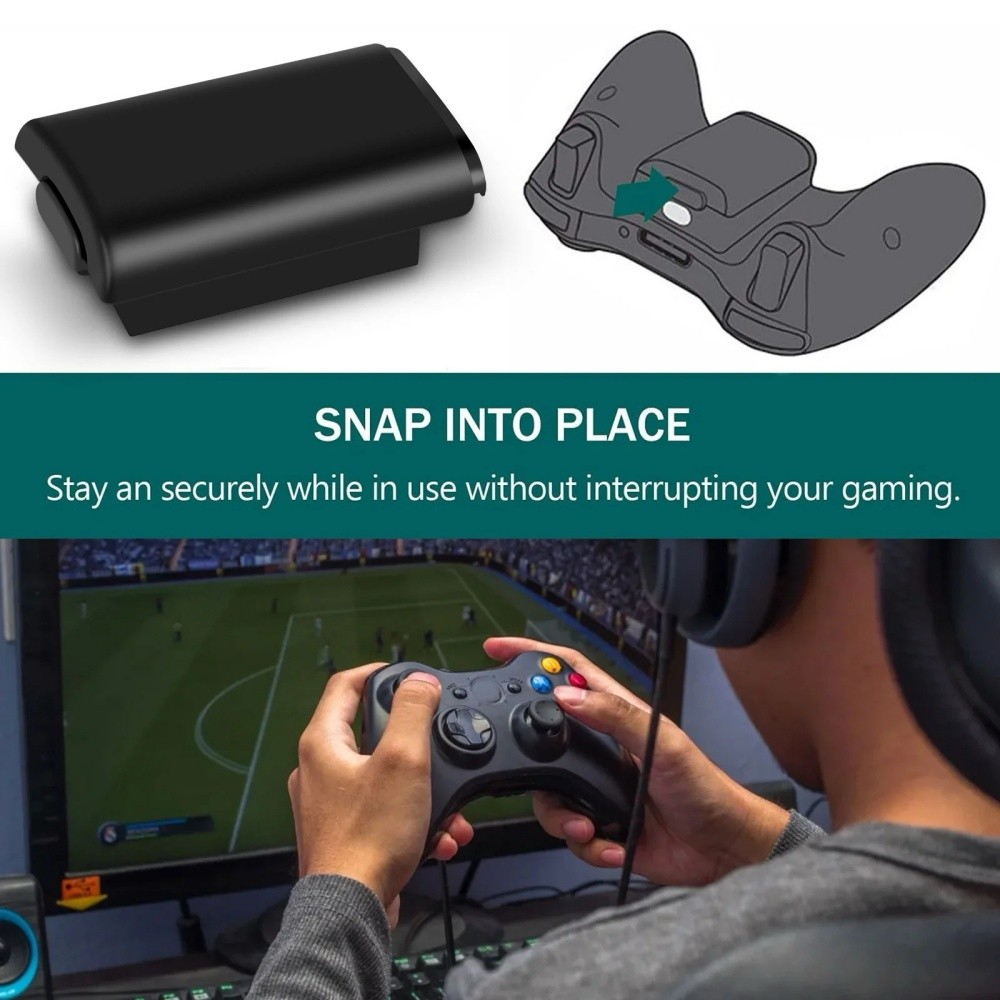 2pcs AA Battery Back Cover Case Shell Pack For Xbox 360 Wireless Controller US