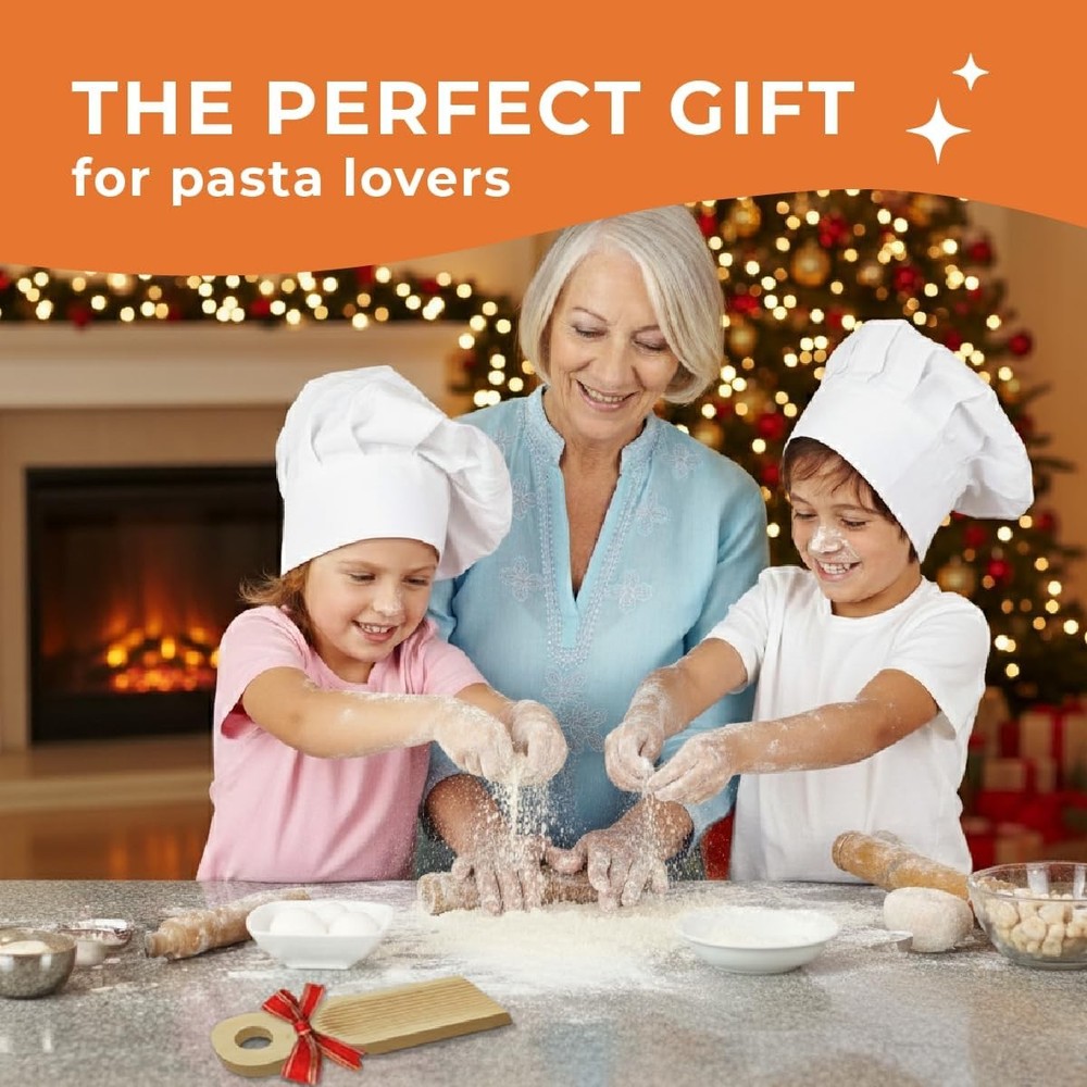 KneadEat Unique Curved Gnocchi Board Paddle,