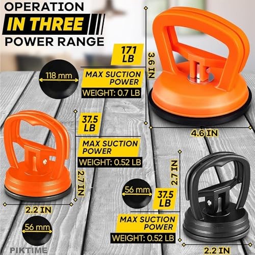 3 Pcs Dent Puller Suction Cup for Car Dents - Car Dent Puller Kit Small Dent
