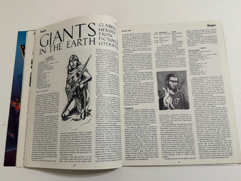 Dragon Magazine Issue #57 January 1982 TSR, RPG, D&D