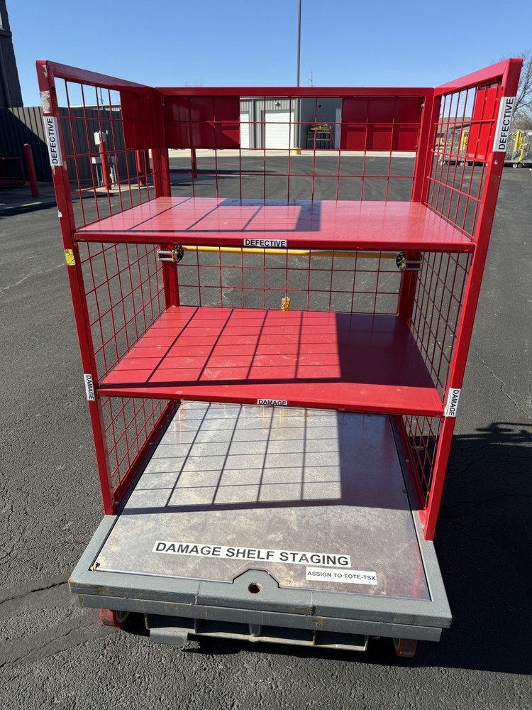 Order Picking Cage Cart with Aluminum Deck