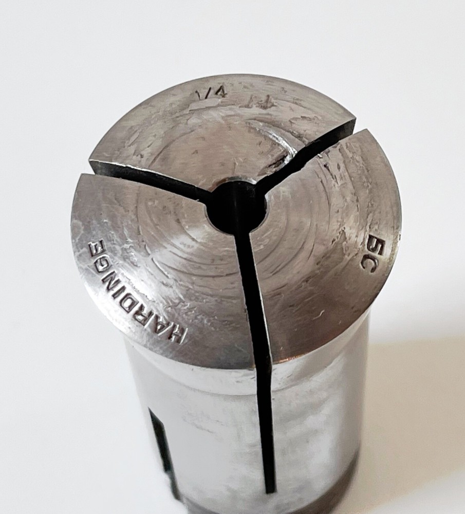 1/4" HARDINGE 5C Round Collet External & Internal Threads USA .25"