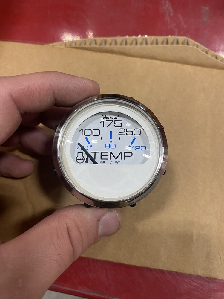 Faria Temp Gauge White