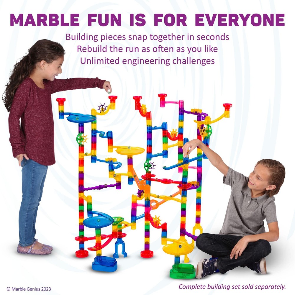 Marble Genius Stable Bases, 4pcs Run Accessory Set Medium, Multicolor