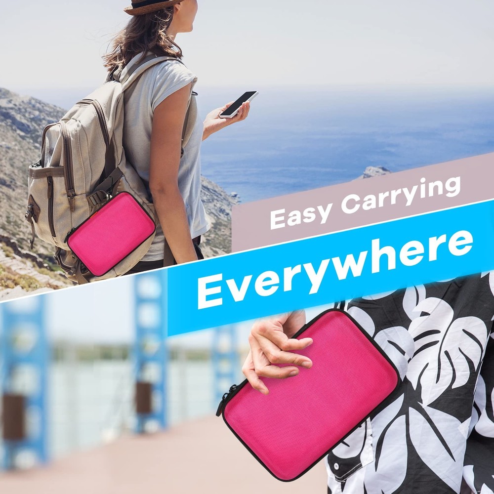 Electronics Tech Organizer Portable Travel Case - Hard Shell Protective Carry...