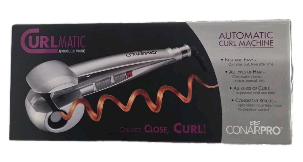 ConairPro CPCM1 CurlMatic Automatic Curl Machine Collect, Close, Curl NEW
