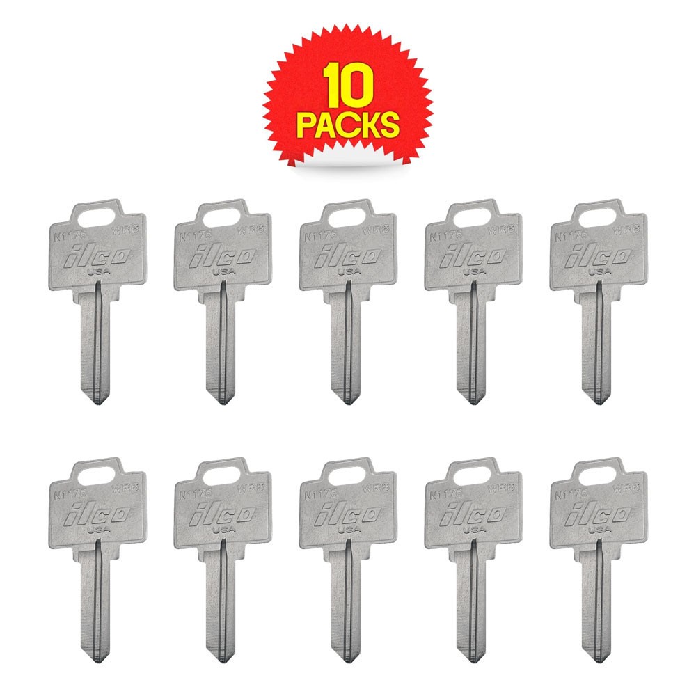 WR6 / N1176 Key Blank Nickel