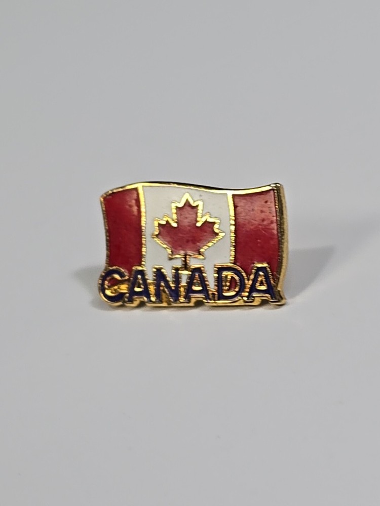 Canada Flag Maple Leaf Red & White Souvenir Lapel Pin