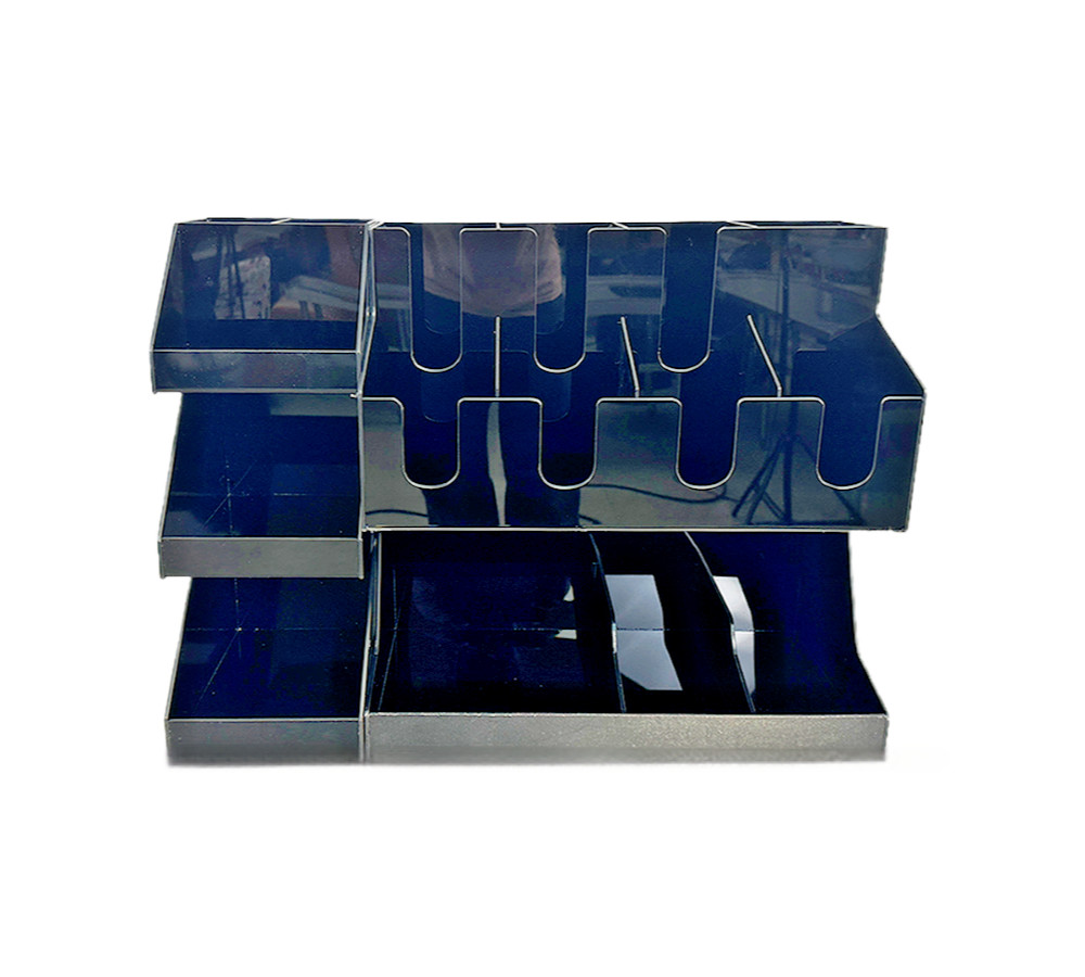 2 Tier Cup Holder Organizer Dispenser Rack With Condiment Station