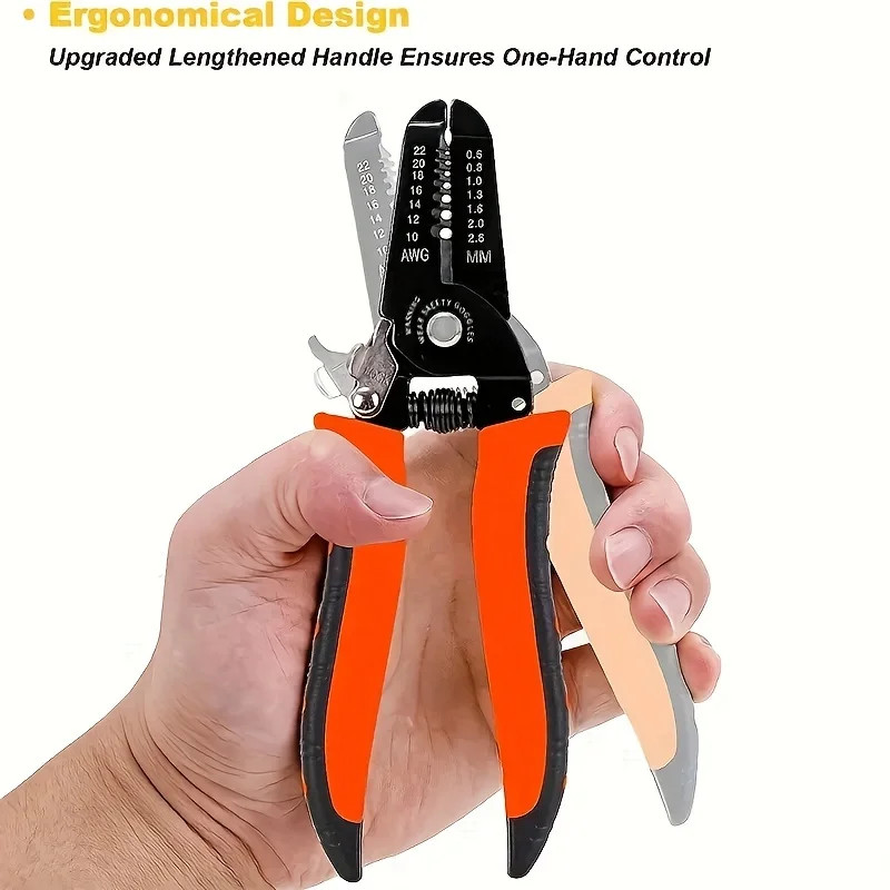 Electrician Wire Stripper and Crimper Tool for Network Cabling