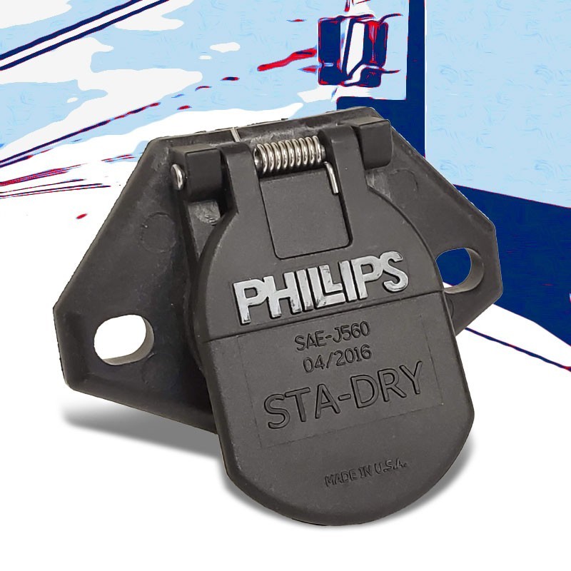 Phillips 16-724 7-Way 2-Hole Bullet Termination Split Pin Socket Replacement